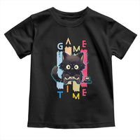 Game Time Toddler T Shirt Cute Black Cat Gamer Lover Gift - Wonder Print Shop