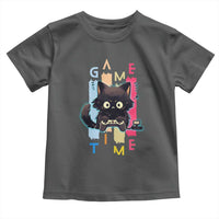 Game Time Toddler T Shirt Cute Black Cat Gamer Lover Gift - Wonder Print Shop