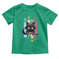 Game Time Toddler T Shirt Cute Black Cat Gamer Lover Gift - Wonder Print Shop