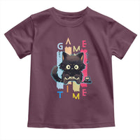 Game Time Toddler T Shirt Cute Black Cat Gamer Lover Gift - Wonder Print Shop