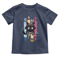 Game Time Toddler T Shirt Cute Black Cat Gamer Lover Gift - Wonder Print Shop