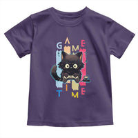 Game Time Toddler T Shirt Cute Black Cat Gamer Lover Gift - Wonder Print Shop