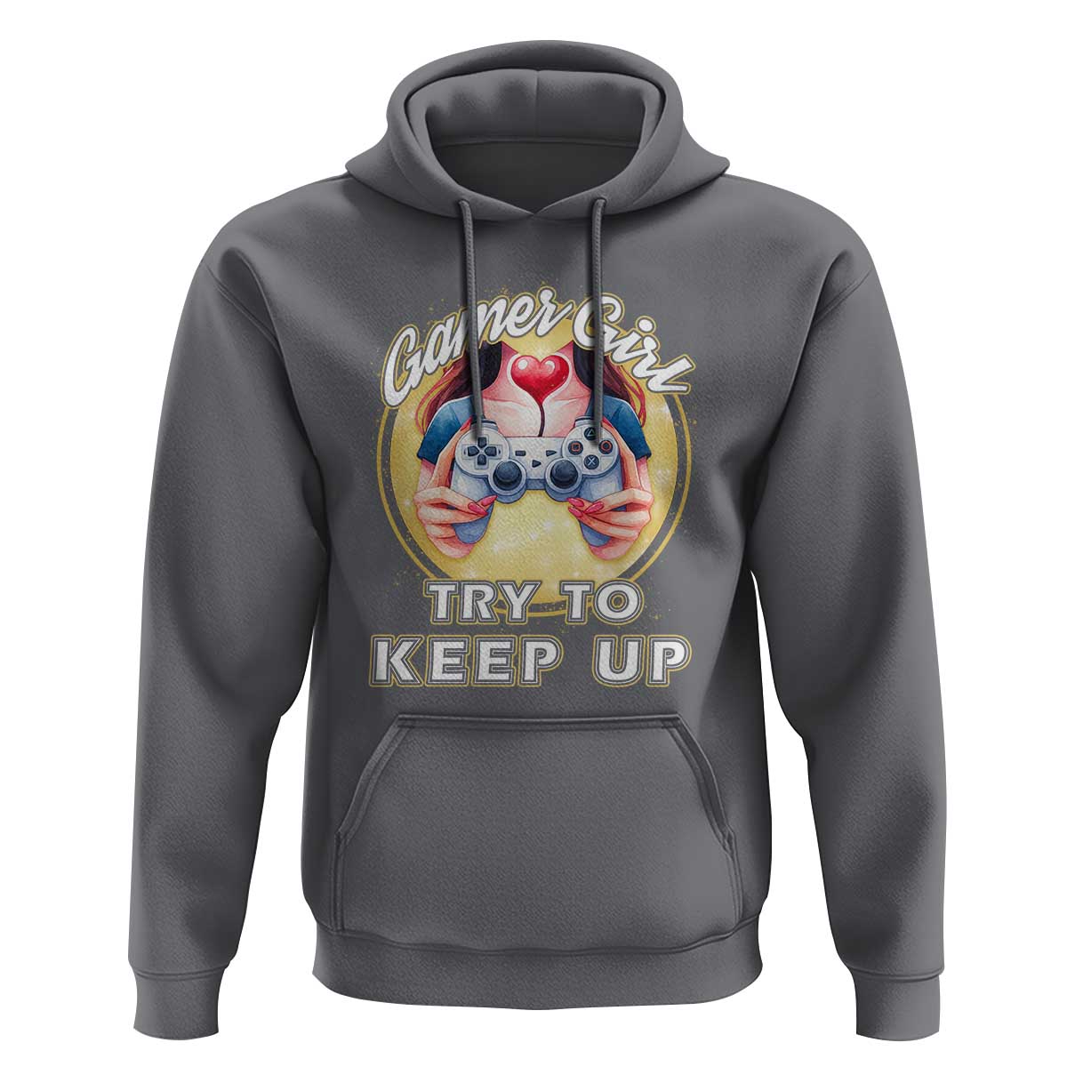 Im A Gamer Girl Try To Keep Up Hoodie Funny Gaming Gift - Wonder Print Shop