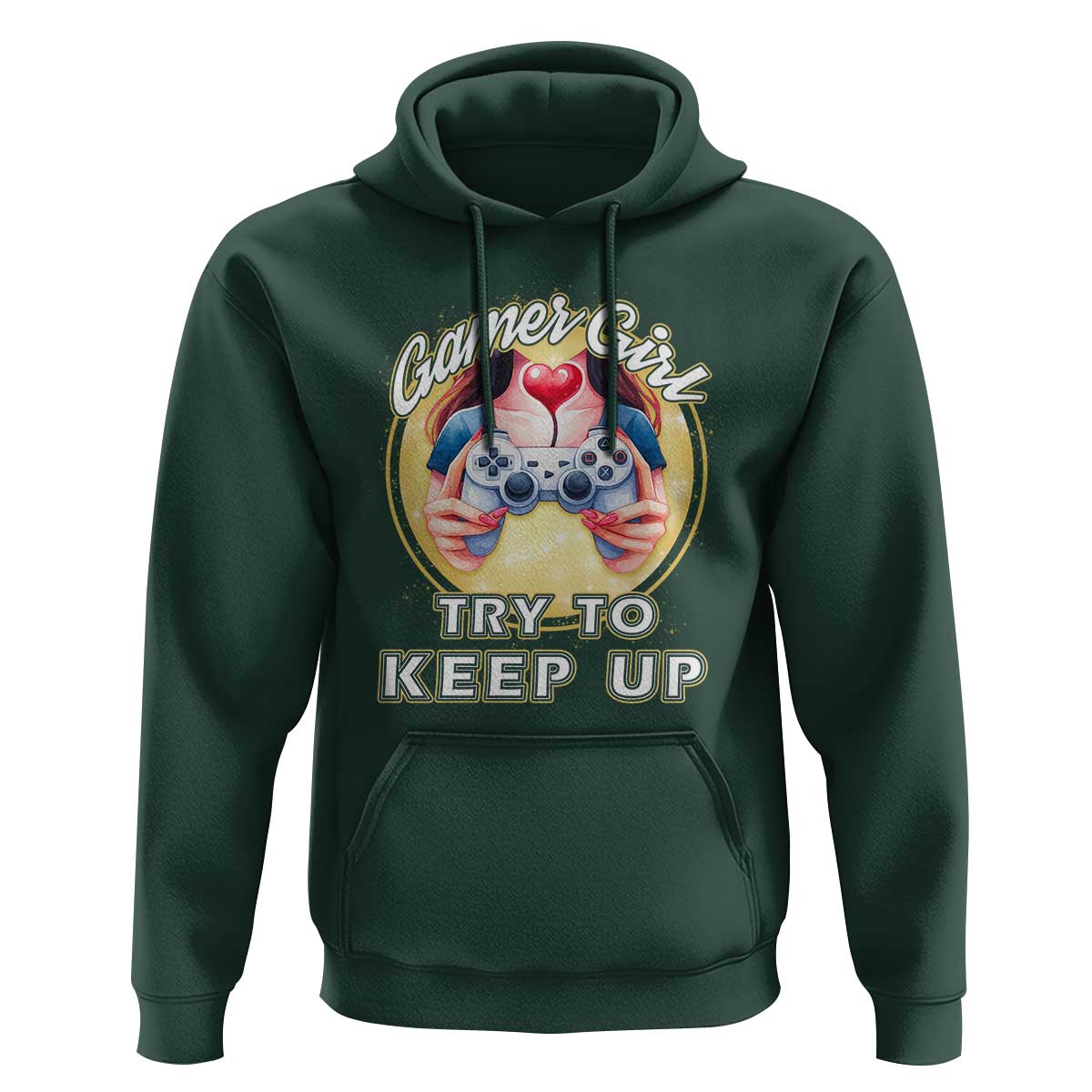 Im A Gamer Girl Try To Keep Up Hoodie Funny Gaming Gift - Wonder Print Shop