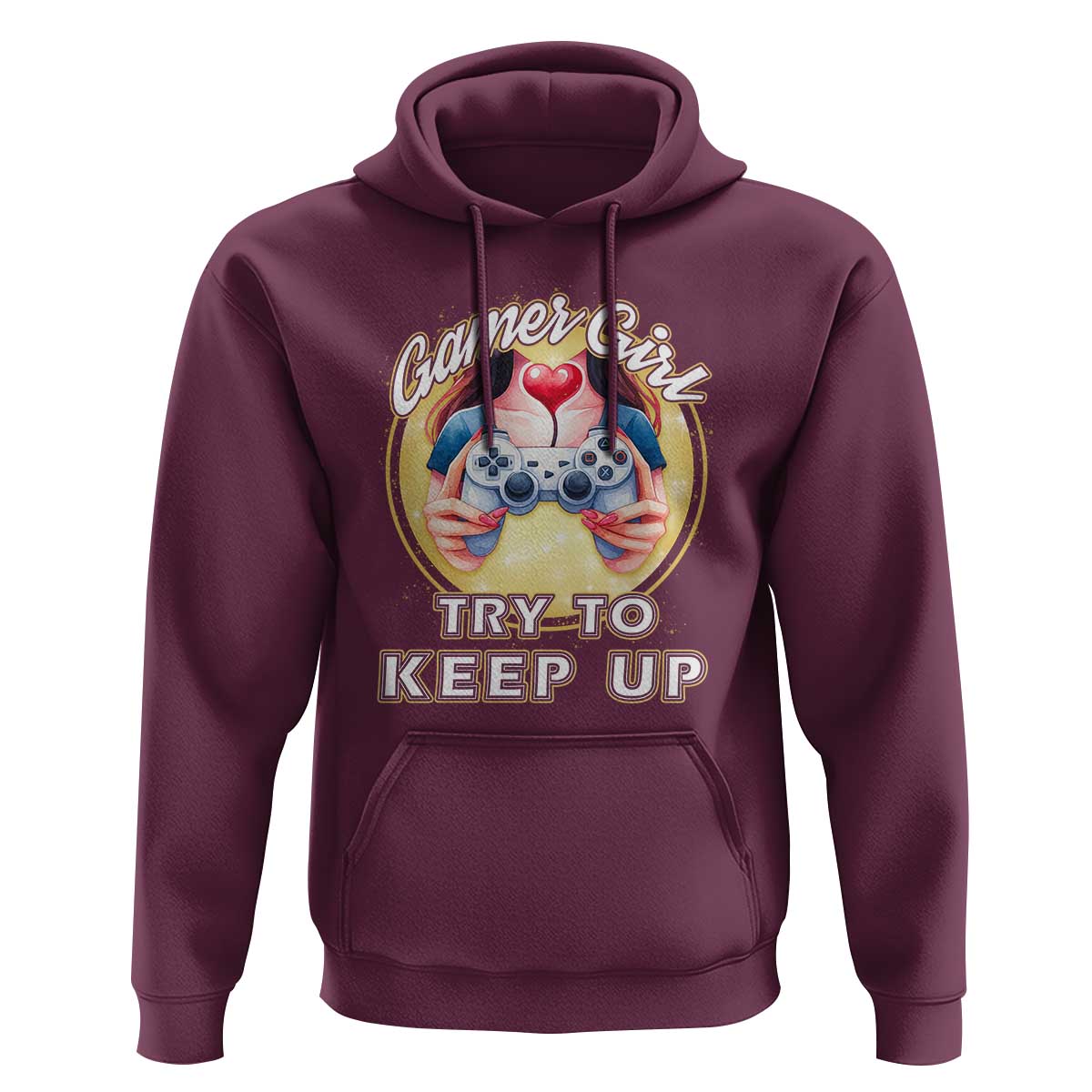 Im A Gamer Girl Try To Keep Up Hoodie Funny Gaming Gift - Wonder Print Shop