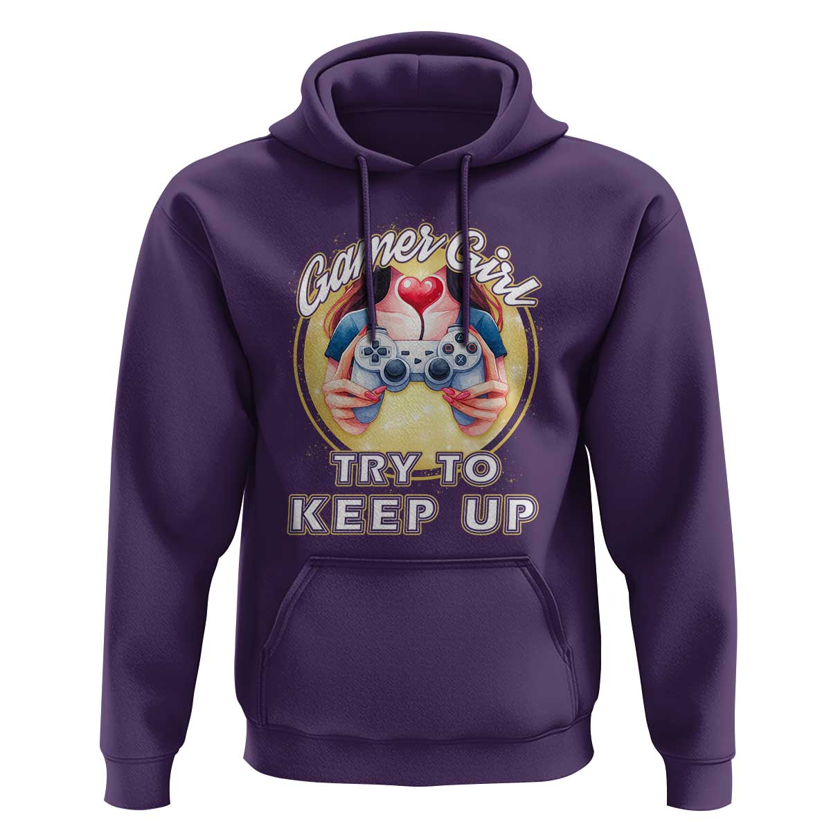 Im A Gamer Girl Try To Keep Up Hoodie Funny Gaming Gift - Wonder Print Shop