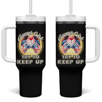 Im A Gamer Girl Try To Keep Up Tumbler With Handle Funny Gaming Gift