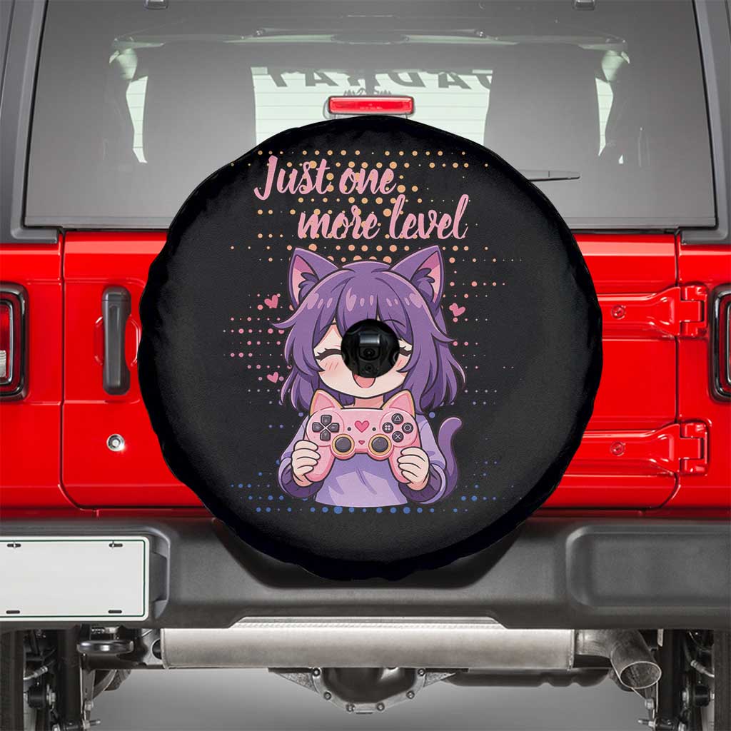 Just One More Game Spare Tire Cover Cute Girl Playing Game Humor Gift - Wonder Print Shop