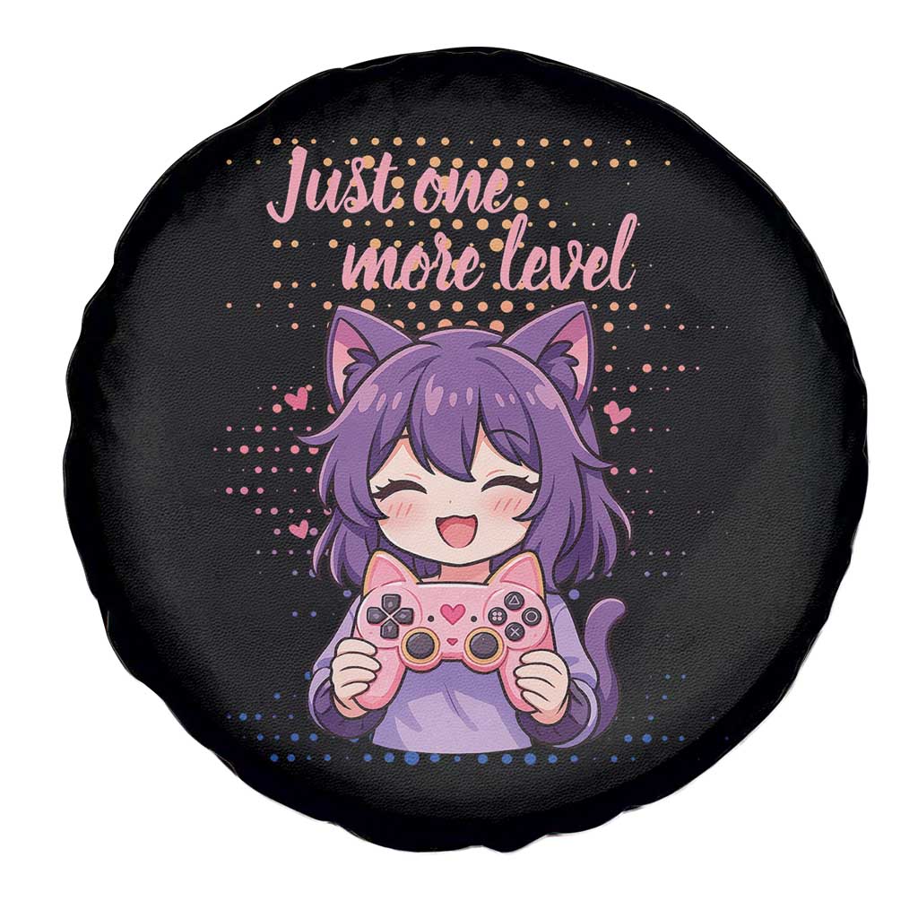 Just One More Game Spare Tire Cover Cute Girl Playing Game Humor Gift - Wonder Print Shop