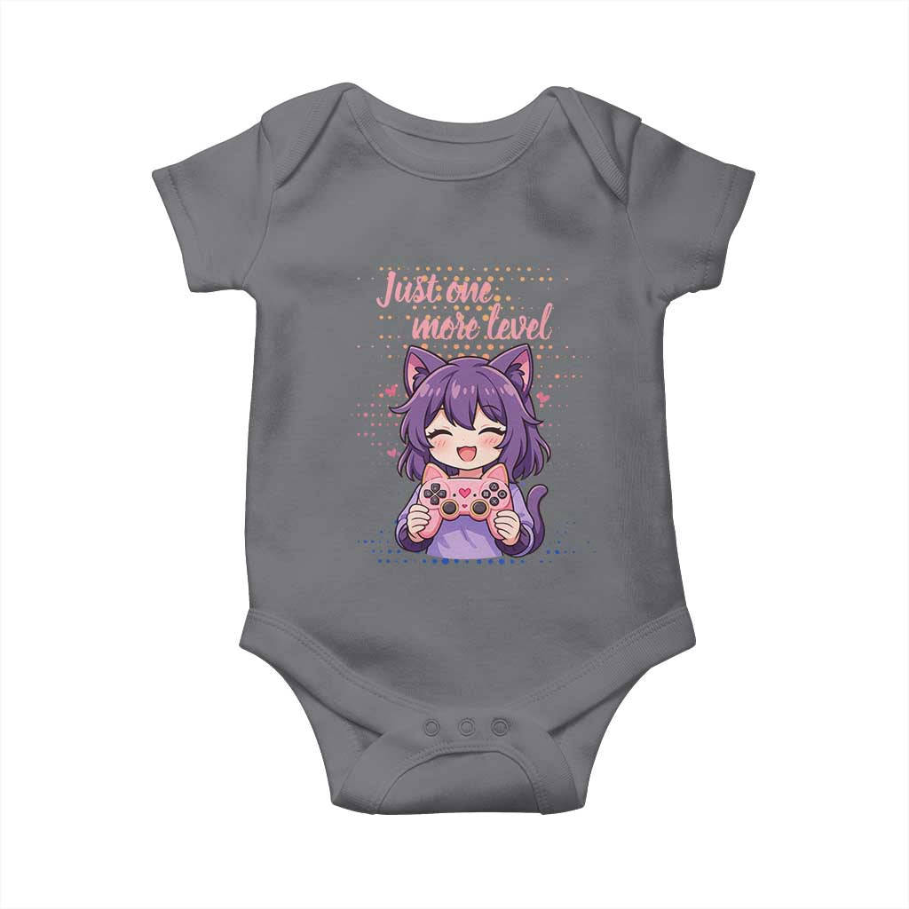 Just One More Game Baby Onesie Cute Girl Playing Game Humor Gift - Wonder Print Shop