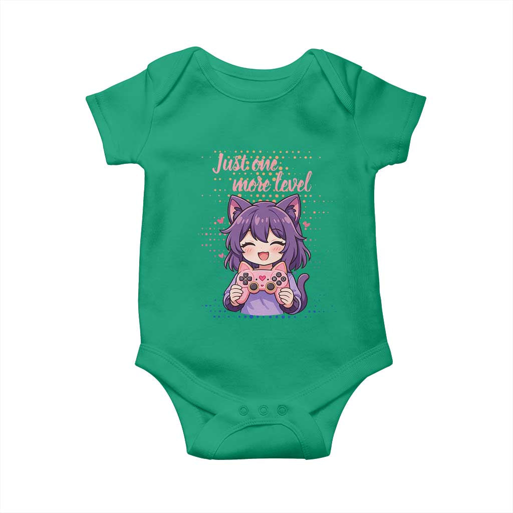 Just One More Game Baby Onesie Cute Girl Playing Game Humor Gift - Wonder Print Shop