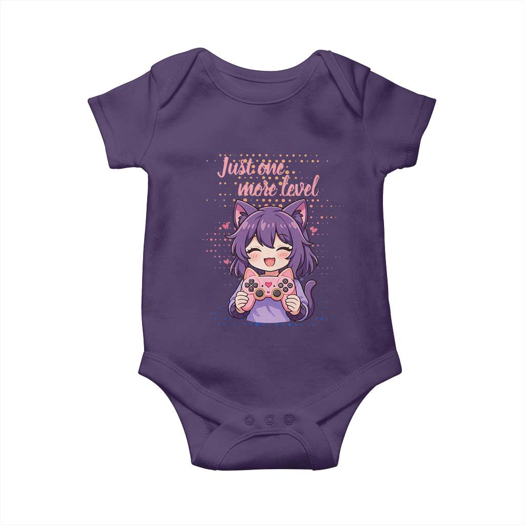 Just One More Game Baby Onesie Cute Girl Playing Game Humor Gift - Wonder Print Shop