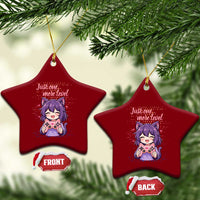 Just One More Game Ceramic Ornament Cute Girl Playing Game Humor Gift - Wonder Print Shop