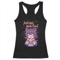 Just One More Game Racerback Tank Top Cute Girl Playing Game Humor Gift - Wonder Print Shop