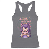 Just One More Game Racerback Tank Top Cute Girl Playing Game Humor Gift - Wonder Print Shop