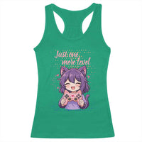 Just One More Game Racerback Tank Top Cute Girl Playing Game Humor Gift - Wonder Print Shop