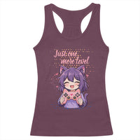 Just One More Game Racerback Tank Top Cute Girl Playing Game Humor Gift - Wonder Print Shop