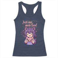 Just One More Game Racerback Tank Top Cute Girl Playing Game Humor Gift - Wonder Print Shop