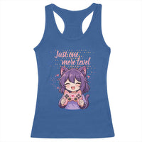 Just One More Game Racerback Tank Top Cute Girl Playing Game Humor Gift - Wonder Print Shop