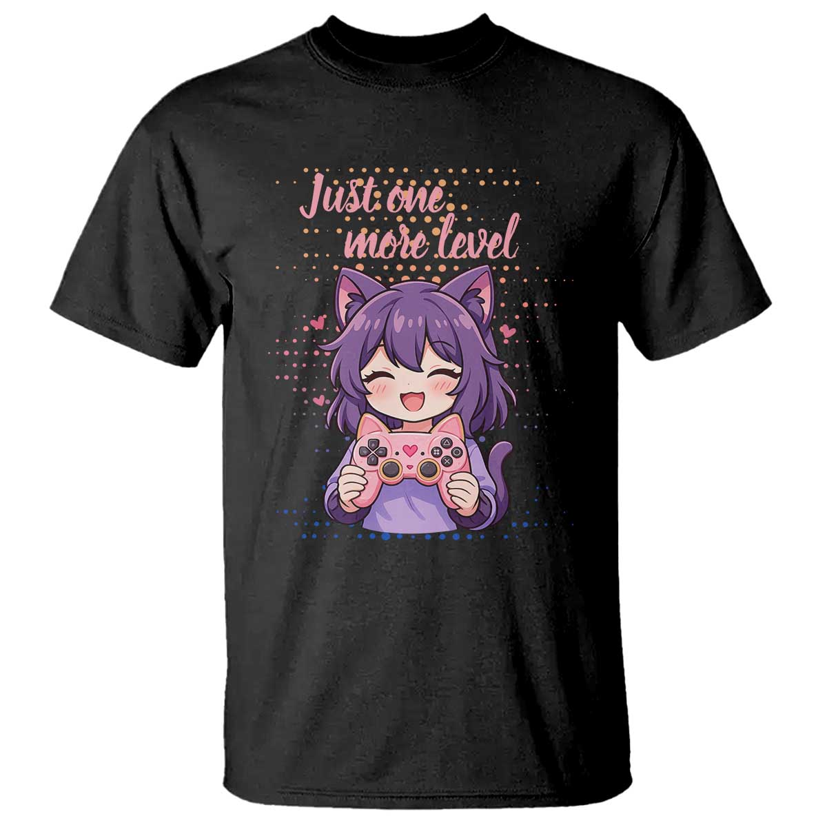 Just One More Game T Shirt Cute Girl Playing Game Humor Gift - Wonder Print Shop