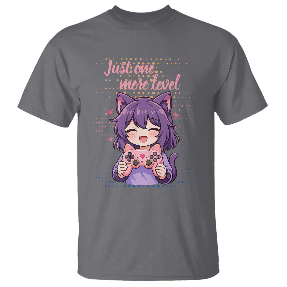 Just One More Game T Shirt Cute Girl Playing Game Humor Gift - Wonder Print Shop