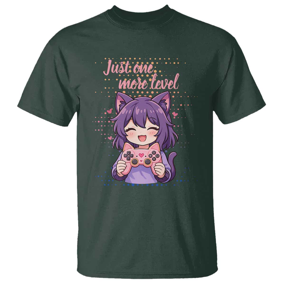Just One More Game T Shirt Cute Girl Playing Game Humor Gift - Wonder Print Shop