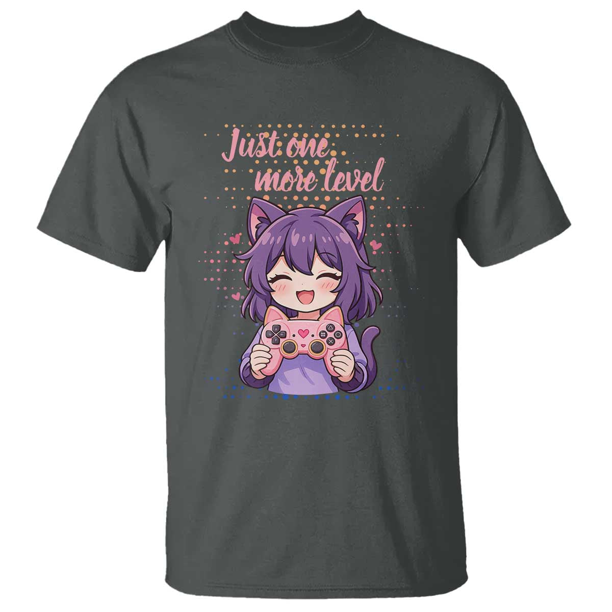 Just One More Game T Shirt Cute Girl Playing Game Humor Gift - Wonder Print Shop