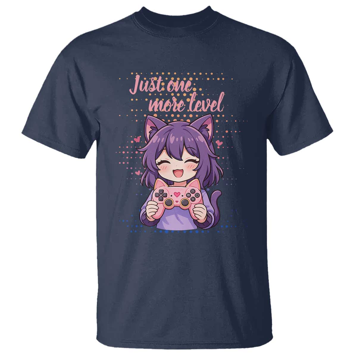 Just One More Game T Shirt Cute Girl Playing Game Humor Gift - Wonder Print Shop