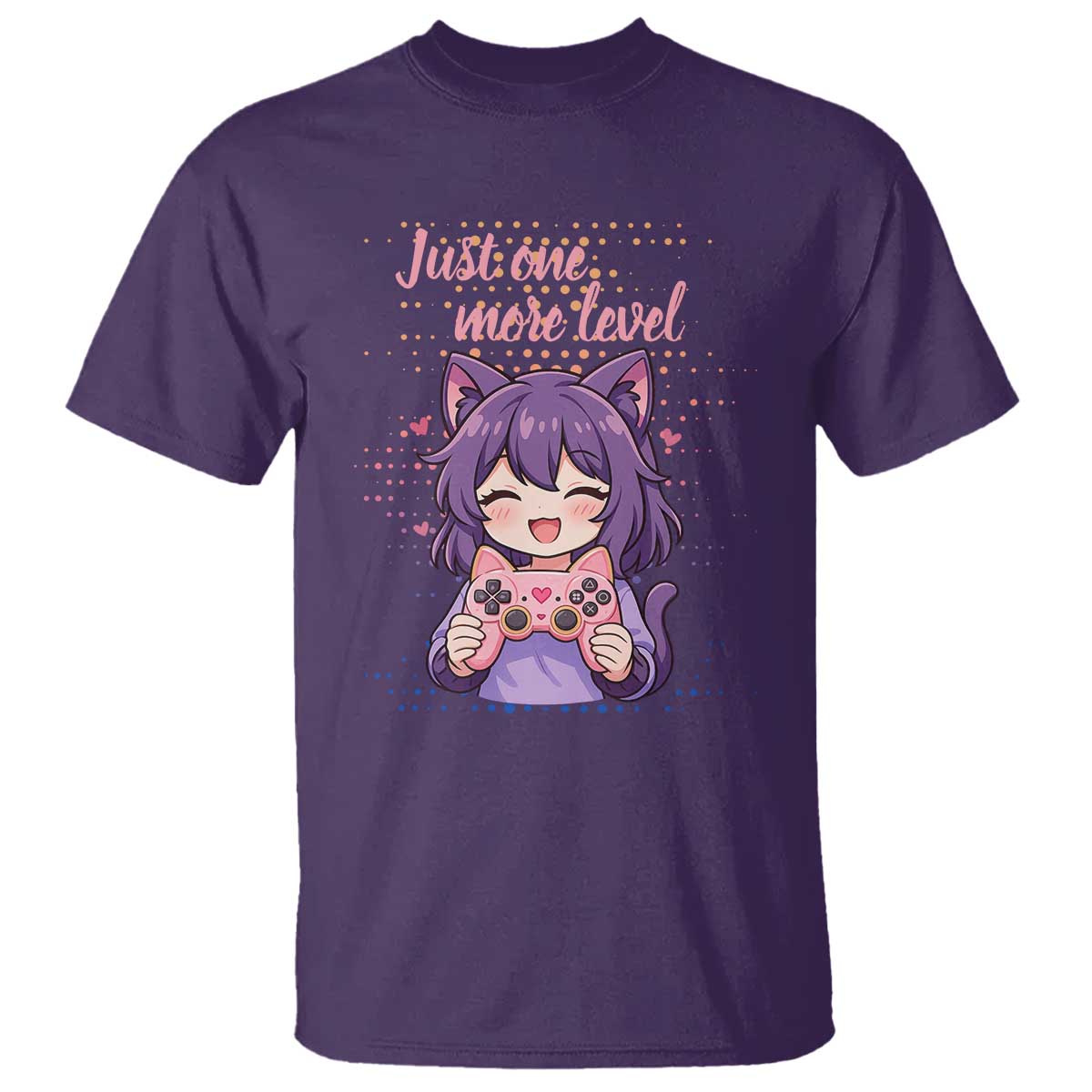 Just One More Game T Shirt Cute Girl Playing Game Humor Gift - Wonder Print Shop