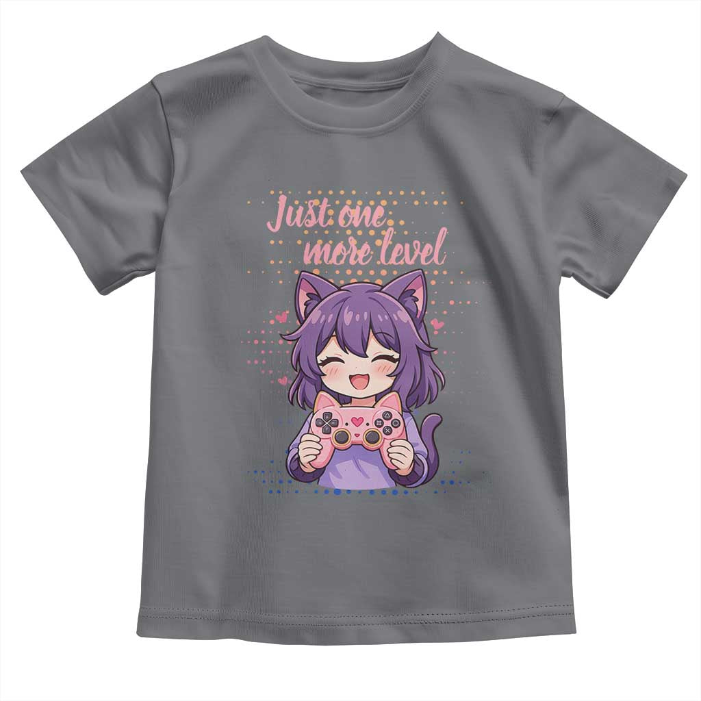 Just One More Game Toddler T Shirt Cute Girl Playing Game Humor Gift - Wonder Print Shop