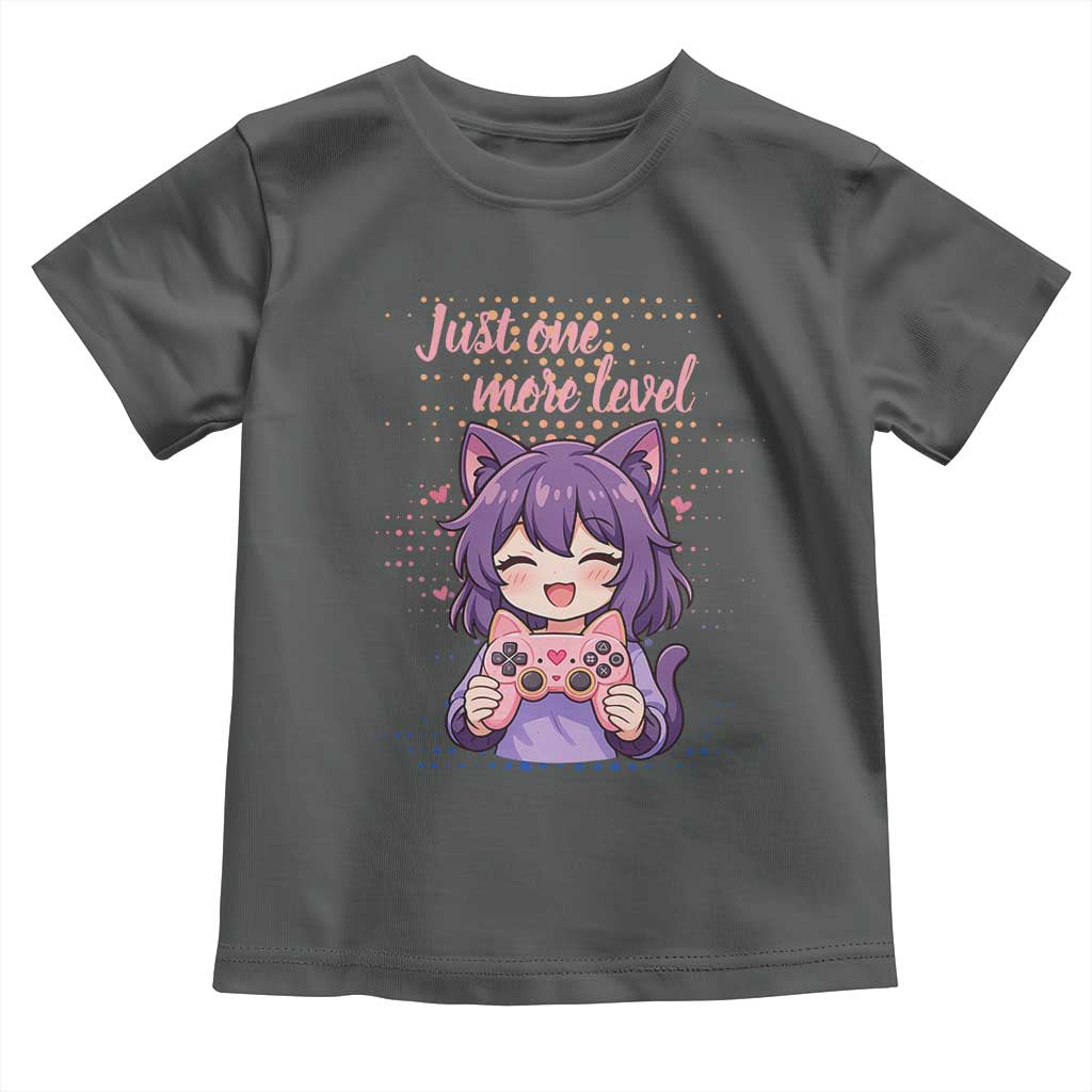 Just One More Game Toddler T Shirt Cute Girl Playing Game Humor Gift - Wonder Print Shop