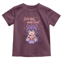 Just One More Game Toddler T Shirt Cute Girl Playing Game Humor Gift - Wonder Print Shop