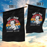 Funny Cat Dad Gamer Club Garden Flag Gamer Cat Lover Gift - Wonder Print Shop