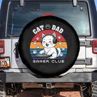 Funny Cat Dad Gamer Club Spare Tire Cover Gamer Cat Lover Gift - Wonder Print Shop