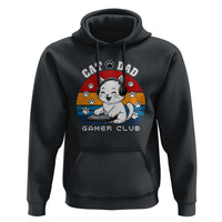 Funny Cat Dad Gamer Club Hoodie Gamer Cat Lover Gift - Wonder Print Shop