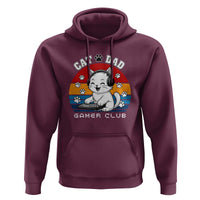 Funny Cat Dad Gamer Club Hoodie Gamer Cat Lover Gift - Wonder Print Shop