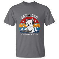 Funny Cat Dad Gamer Club T Shirt Gamer Cat Lover Gift - Wonder Print Shop