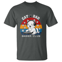Funny Cat Dad Gamer Club T Shirt Gamer Cat Lover Gift - Wonder Print Shop