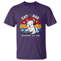 Funny Cat Dad Gamer Club T Shirt Gamer Cat Lover Gift - Wonder Print Shop