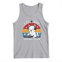 Funny Cat Dad Gamer Club Tank Top Gamer Cat Lover Gift - Wonder Print Shop