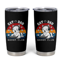 Funny Cat Dad Gamer Club Tumbler Cup Gamer Cat Lover Gift