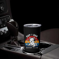 Funny Cat Dad Gamer Club Tumbler Cup Gamer Cat Lover Gift