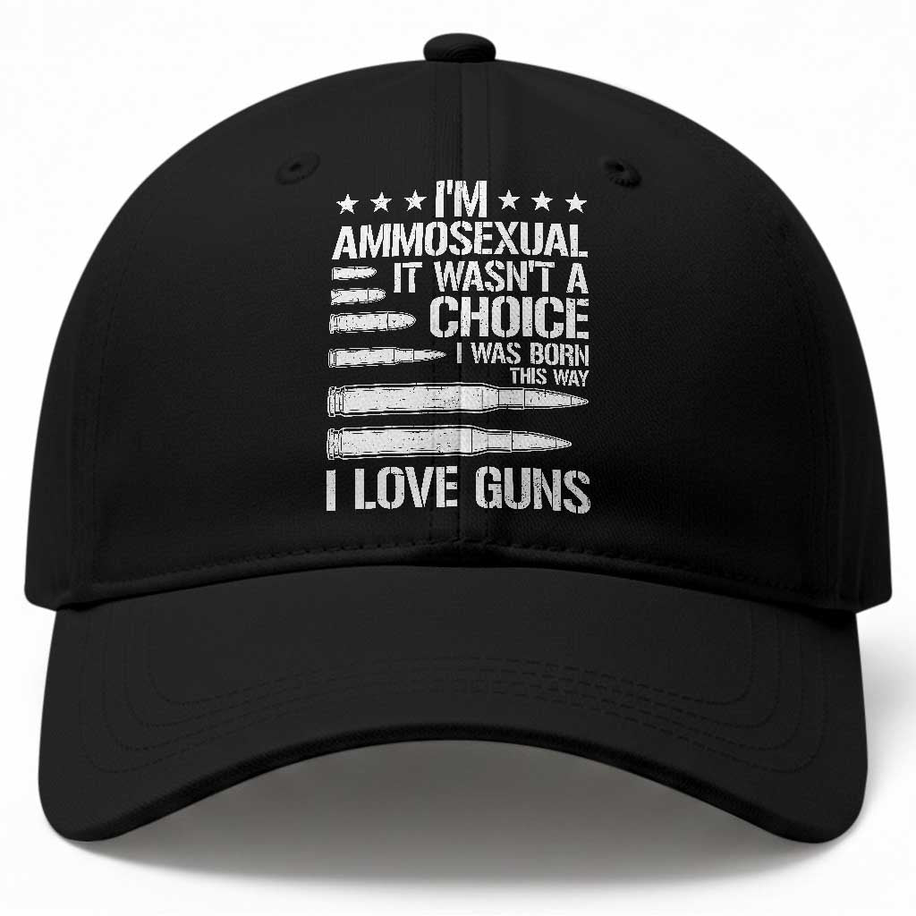 Funny Im Ammosexual Baseball Cap American Freedom Second Amendment