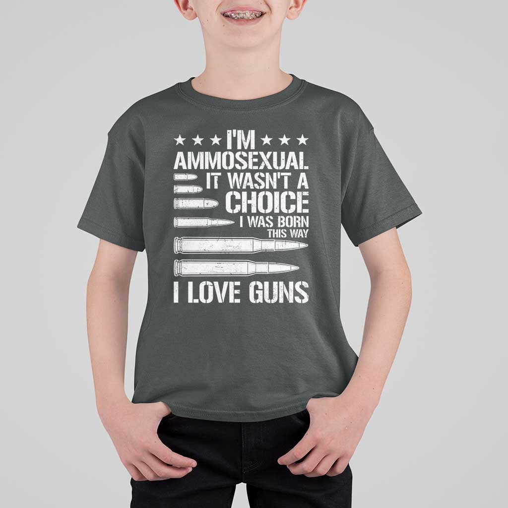 Funny Im Ammosexual T Shirt For Kid American Freedom Second Amendment