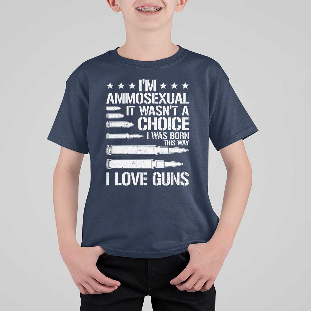 Funny Im Ammosexual T Shirt For Kid American Freedom Second Amendment