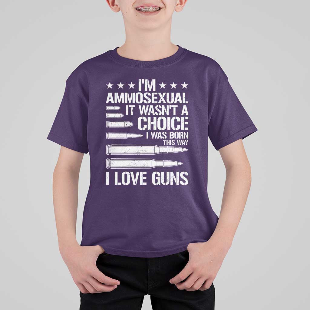 Funny Im Ammosexual T Shirt For Kid American Freedom Second Amendment