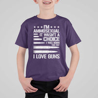 Funny Im Ammosexual T Shirt For Kid American Freedom Second Amendment