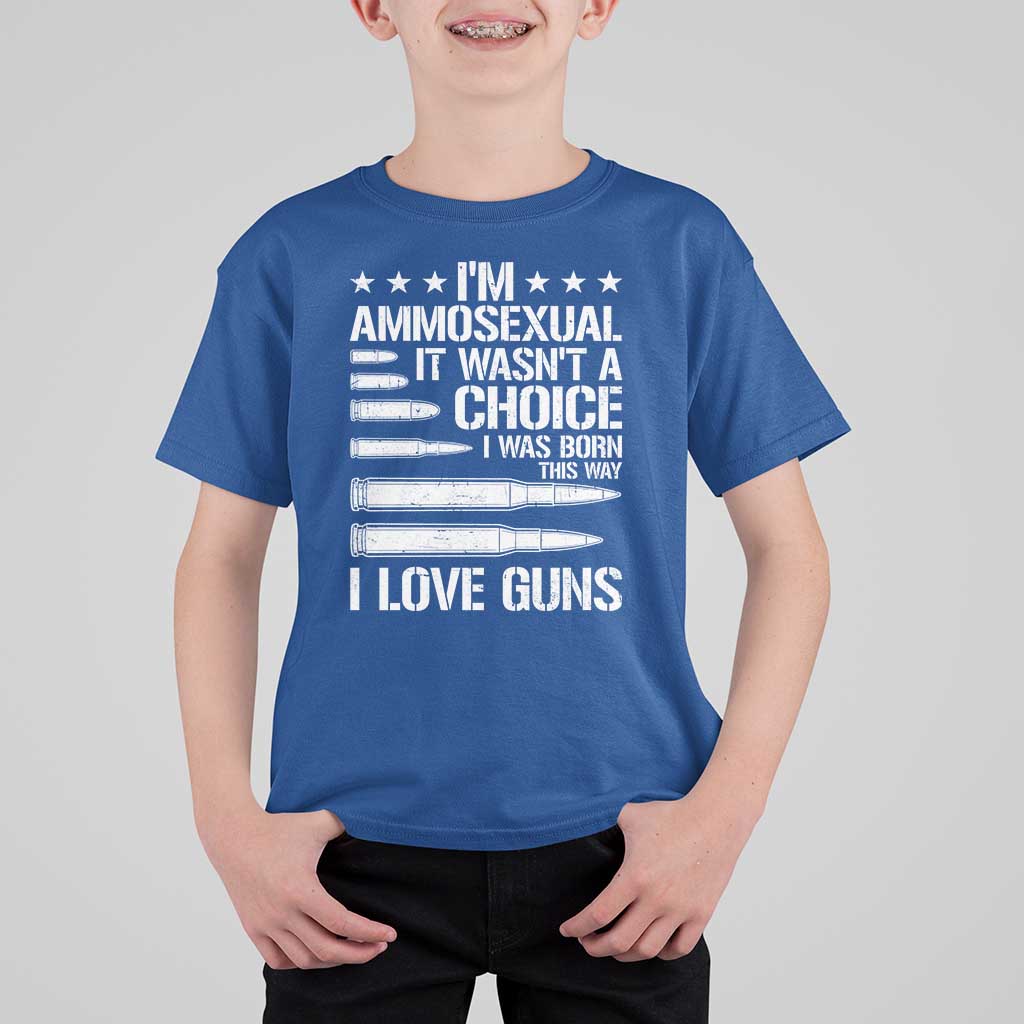Funny Im Ammosexual T Shirt For Kid American Freedom Second Amendment