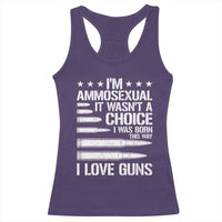 Funny Im Ammosexual Racerback Tank Top American Freedom Second Amendment