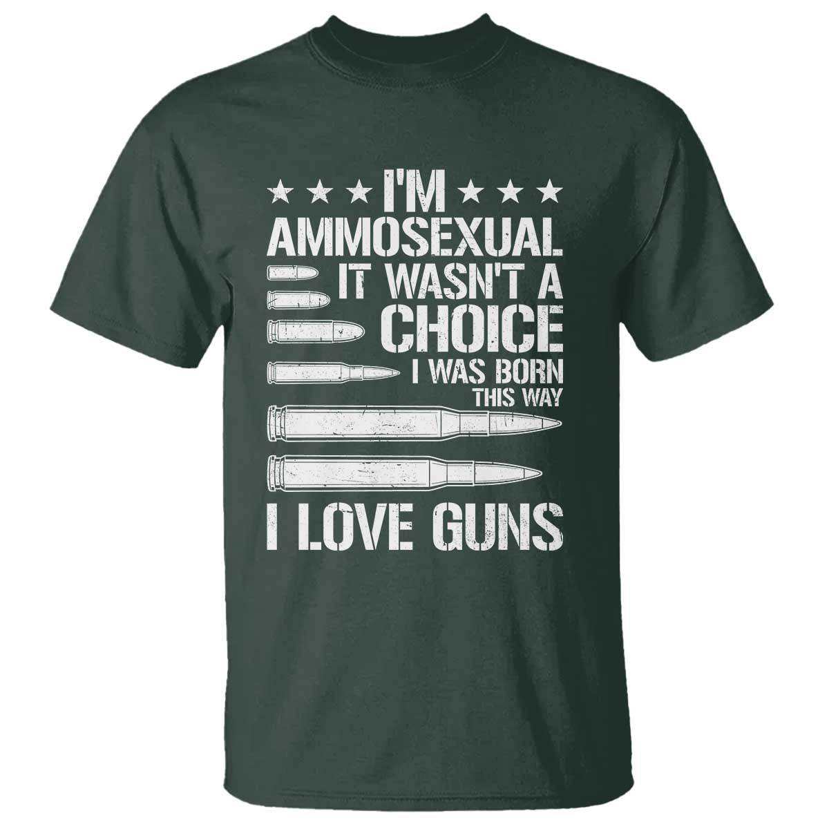 Funny Im Ammosexual T Shirt American Freedom Second Amendment